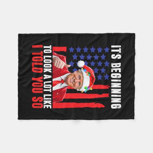 Trump 45 47 Het begint veel op mij te lijken Fleece Deken (Voorkant (Horizontaal))