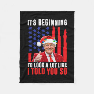 Trump 45 47 Het begint veel op mij te lijken Fleece Deken