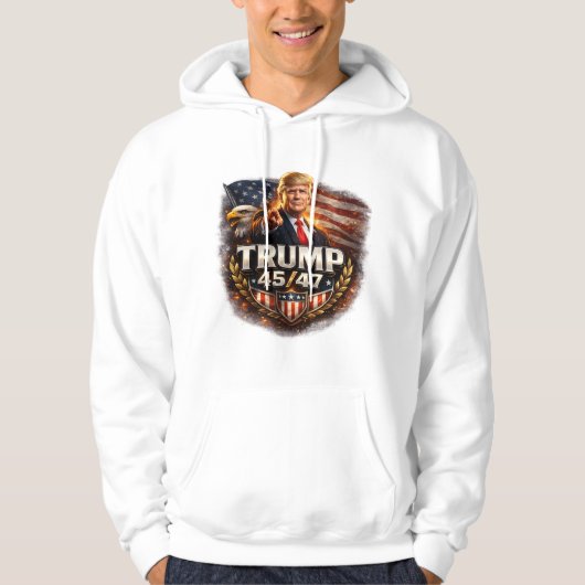 Trump 45/47 Hoodie (Voorkant)