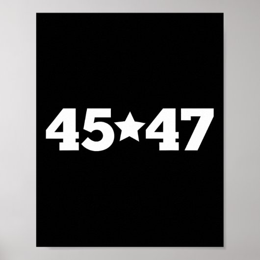 Trump 45 47 Ik stem op Trump God Bless America Poster (Voorkant)