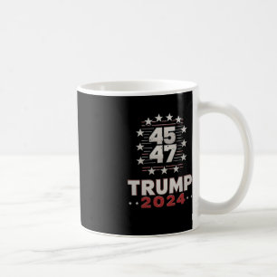 Trump 45 47 Je hebt weer gemist Trump 2025 Vlag va Koffiemok