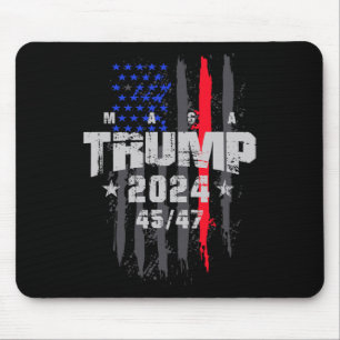 Trump 45-47 Mega Amerikaanse vlag 2024 presidentsv Muismat