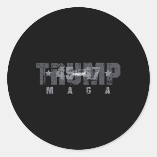 Trump 45-47 Mega Amerikaanse vlag 2024 presidentsv Ronde Sticker