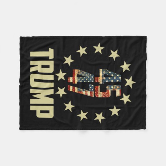 Trump 45 47 Mega Potus Fleece Deken (Voorkant (Horizontaal))