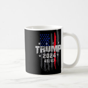 Trump 45-47 Mega VS Vlag 2025 Presidentiële Verkie Koffiemok