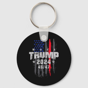 Trump 45-47 Mega VS Vlag 2025 Presidentiële Verkie Sleutelhanger
