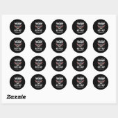 Trump 45 47 (op de achterkant) ronde sticker (Vel)