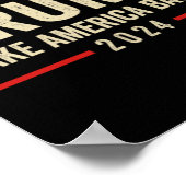 Trump 45 47 (op rug) Neem Amerika terug VS Trump Poster (Hoek)