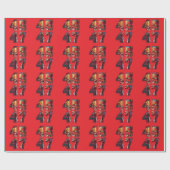 Trump 45 47 | Pop Art | Amerikaans President Cadeaupapier (Vlak)