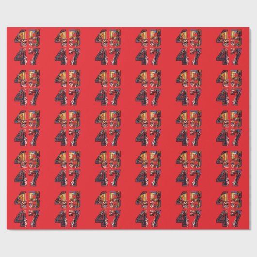 Trump 45 47 | Pop Art | Amerikaans President Cadeaupapier (Vlak)