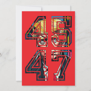 Trump 45 47   Pop Art   Amerikaans President Kaart