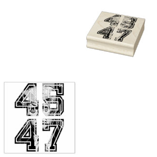 Trump 45 47 | Pop Art | Amerikaans President Rubberstempel