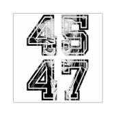 Trump 45 47 | Pop Art | Amerikaans President Rubberstempel (Afrduk)