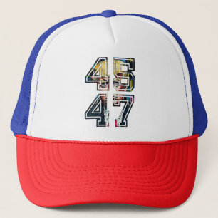 Trump 45 47   Pop Art   Amerikaans President Trucker Pet