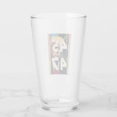 Trump 45 47 Pop Kunstportret Glas (Achterkant)
