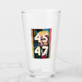 Trump 45 47 Pop Kunstportret Glas (Voorkant)