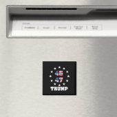 Trump 45 47 President Amerikaanse vlag 2024 2025 W Magneet (Insitu (Vaatwasser))
