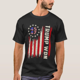  Trump 45 47 President Amerikaanse vlag T-shirt
