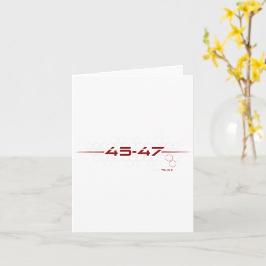 Trump 45 47 retro futuristisch design kaart (Gele Bloem)