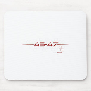 Trump 45 47 retro futuristisch design muismat