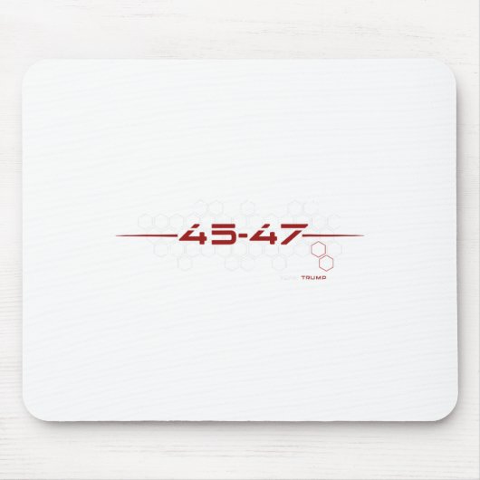 Trump 45 47 retro futuristisch design muismat (Voorkant)