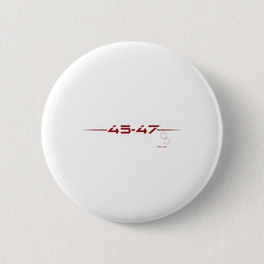 Trump 45 47 retro futuristisch design ronde button 5,7 cm (Voorkant)