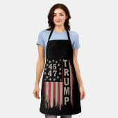 Trump 45 47 Retro Oude Amerika USA Vlag Schort (Gedragen)