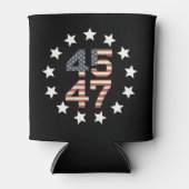 Trump 45 47 sterren  Amerikaanse vlag Blikjeskoeler (Voorkant)