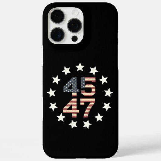 Trump 45 47 sterren  Amerikaanse vlag Case-Mate iPhone Case (Achterkant)