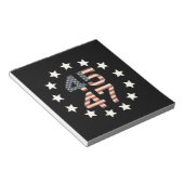 Trump 45 47 sterren  Amerikaanse vlag Notitieblok (Schuin)