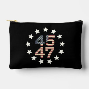Trump 45 47 sterren Vintage USA Amerikaanse vlag Etui