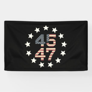 Trump 45 47 sterren vintage USA Amerikaanse vlag Spandoek