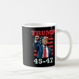 Trump 45-47 stoutmoedig presidentieel ontwerp voor koffiemok