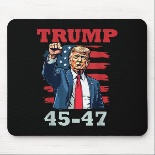Trump 45-47 stoutmoedig presidentieel ontwerp voor muismat