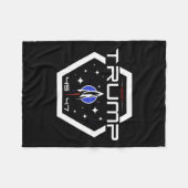 Trump 45 47 Trump retro futuristisch ontwerp Fleece Deken (Voorkant (Horizontaal))