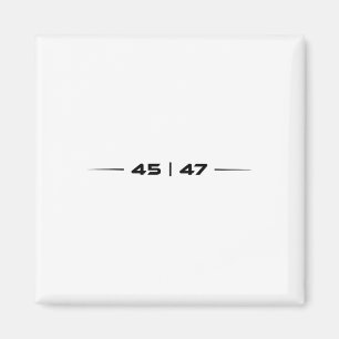 Trump 45 47 Trump retro futuristisch ontwerp Magneet