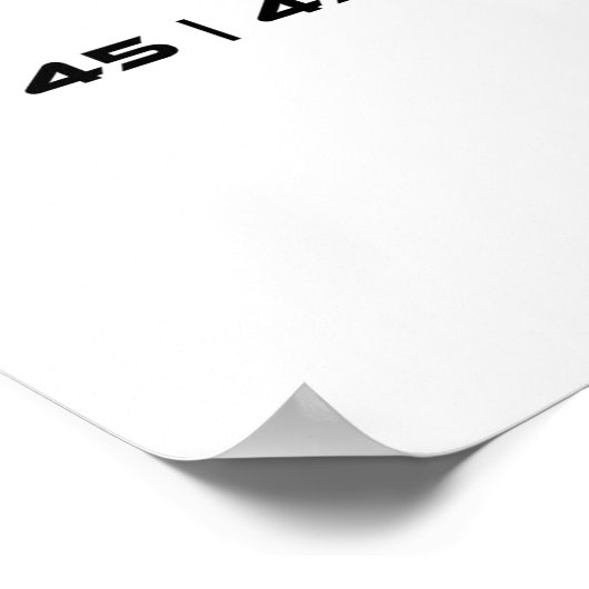 Trump 45 47 Trump retro futuristisch ontwerp Poster (Hoek)