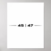 Trump 45 47 Trump retro futuristisch ontwerp Poster (Voorkant)