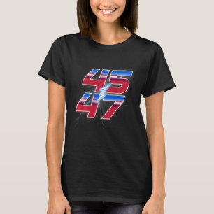 Trump 45 47 Verkiezingszege Racing Logo Style T-shirt