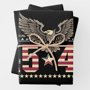 Trump 45 47 Vintage Amerikaanse USA Adelaar Vlag Inpakpapier Vel