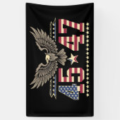 Trump 45 47 Vintage Amerikaanse USA Adelaar Vlag Spandoek (Verticaal)