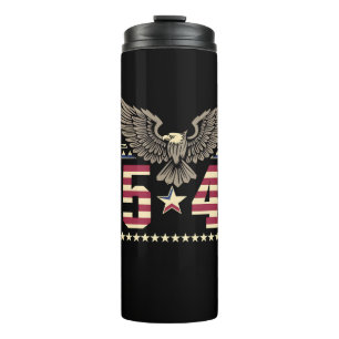 Trump 45 47 Vintage Amerikaanse USA Adelaar Vlag Thermosbeker
