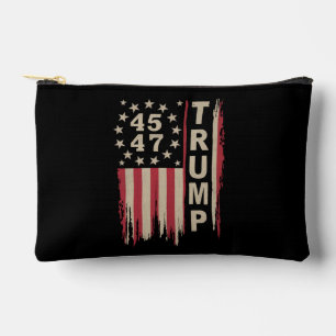 Trump 45 47 Vintage Retro Amerika Vlag VS Etui