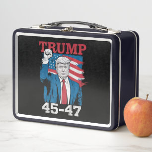 Trump 45 47 Vintage Retro USA Vlag van Amerika