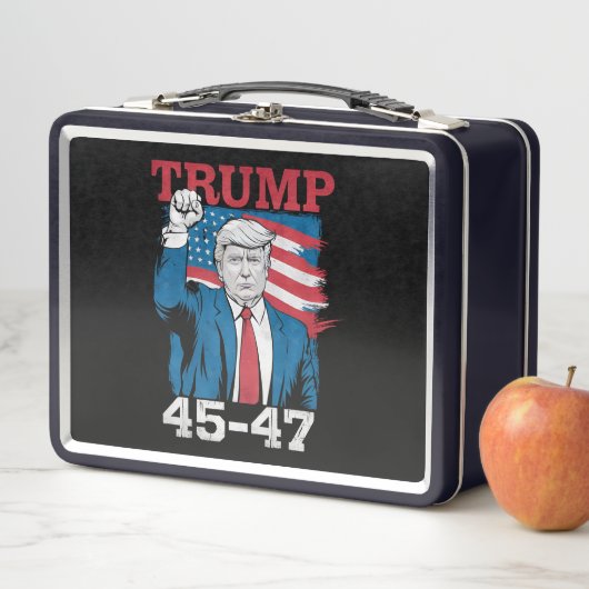 Trump 45 47 Vintage Retro USA Vlag van Amerika (In situ)