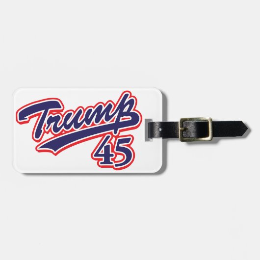 Trump 45! bagagelabel (Voorkant horizontaal)