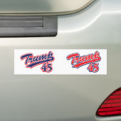 Trump-45-Blue Bumpersticker (Op auto)