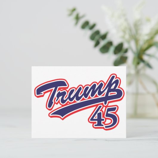 Trump 45! briefkaart (Staand voorkant)