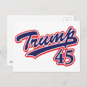 Trump 45! briefkaart (Voorkant / Achterkant)