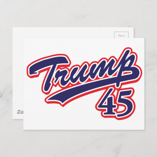 Trump 45! briefkaart (Voorkant / Achterkant)
